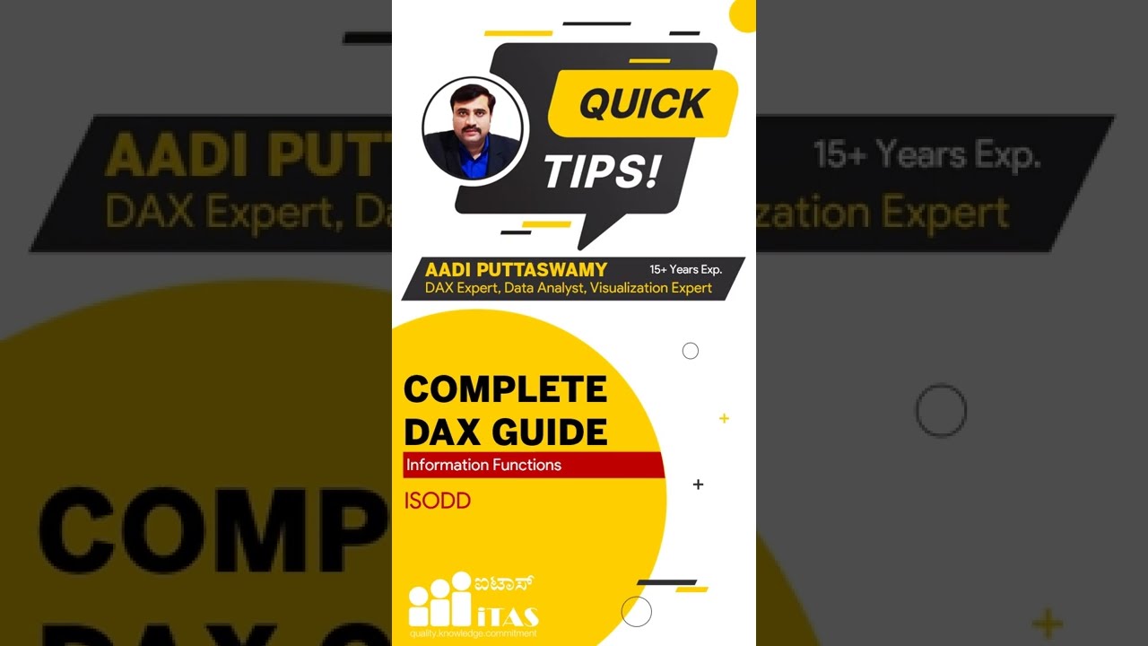 ISODD | QUICK TIPS | POWER BI DAX