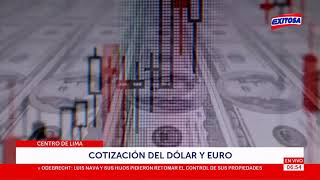 Cotización del dólar y euro