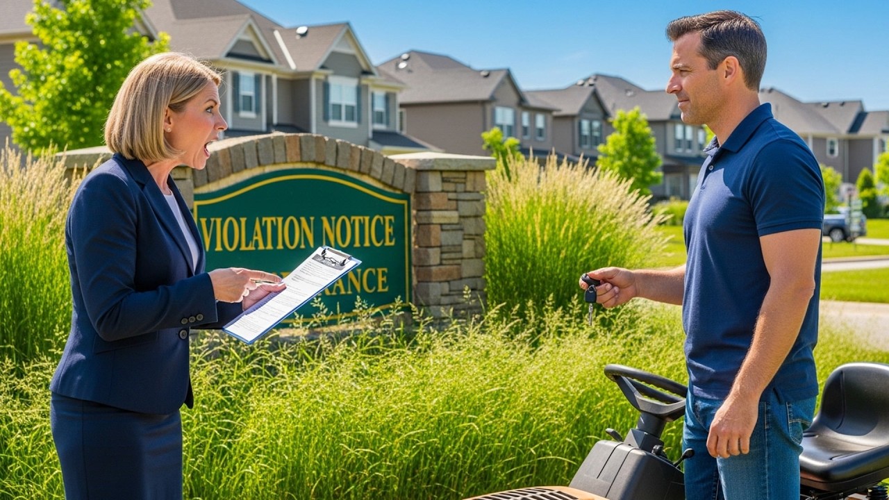 HOA Fined Me For Lawn Being Too Long, So I Stopped Mowing The Common Areas I Volunteered For