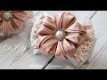 Школьные резинки с бантиками и цветами из лент 🎀 Канзаши 🎀 DIY 🎀 Svetlana Zolotareva