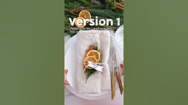 Platzkarten als weihnachtliche Tischdeko