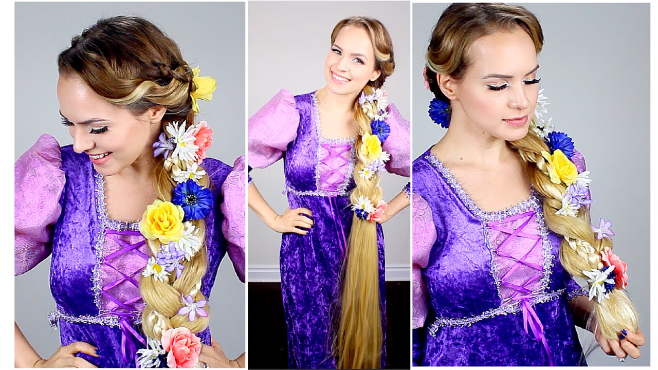 Rapunzel Tangled  Wedding hairstyles Backless dress formal Wedding hair  down