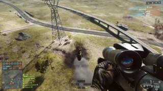 Battlefield 4 Helicopter kill while parachuting