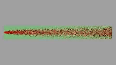 CFD Tracking particles in turbulent flow