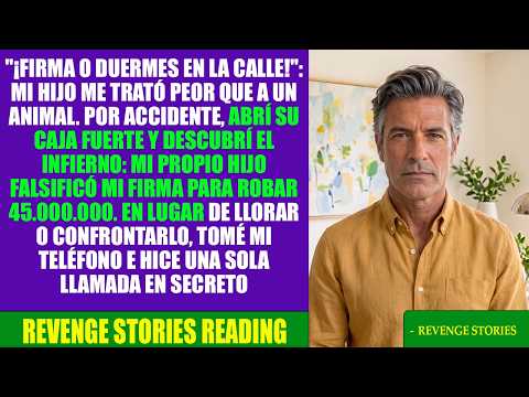 "¡Firma o duermes en la calle!": Mi hijo me traicionó por 45.000.000, así que destruí su vida en..