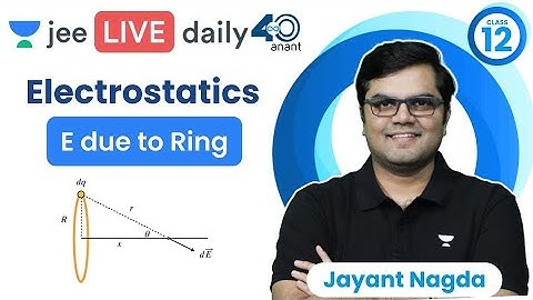 Electrostatics L6 | E due to Ring | #jee2024 #jee2025 #jeephysics #jayant_nagda