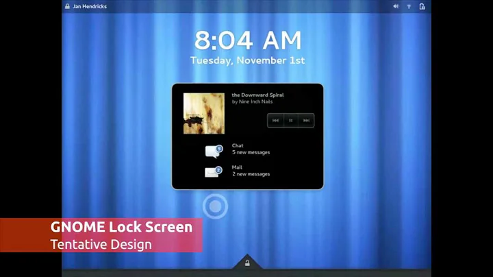 The New GNOME Lock Screen Design