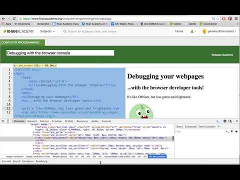ვებგვერდების გამართვა ბრაუზერის კონსოლით