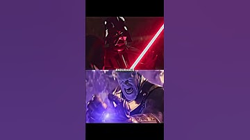 Darth Vader vs Thanos #starwars #mcu #darthvader #thanos #shorts