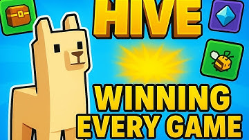 I won every game on the hive #hive #minecraft #llama