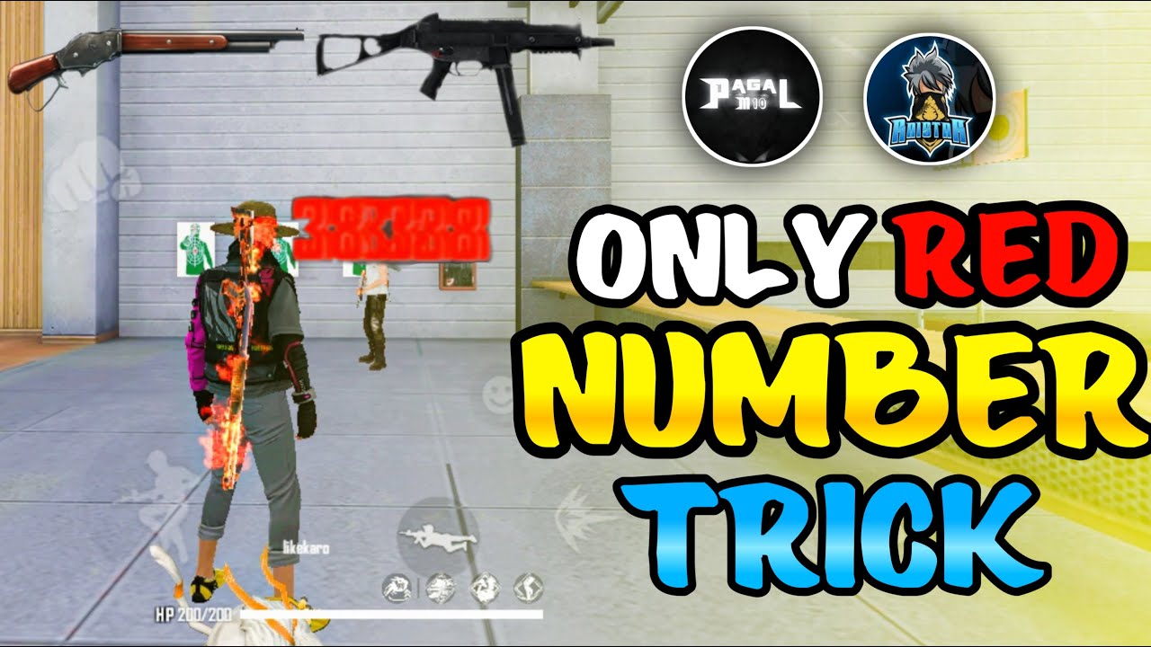 Only Red Number Trick ( UMP + M1887 ) ⚡ SMG Gun Headshot Trick | Free Fire Headshot Trick
