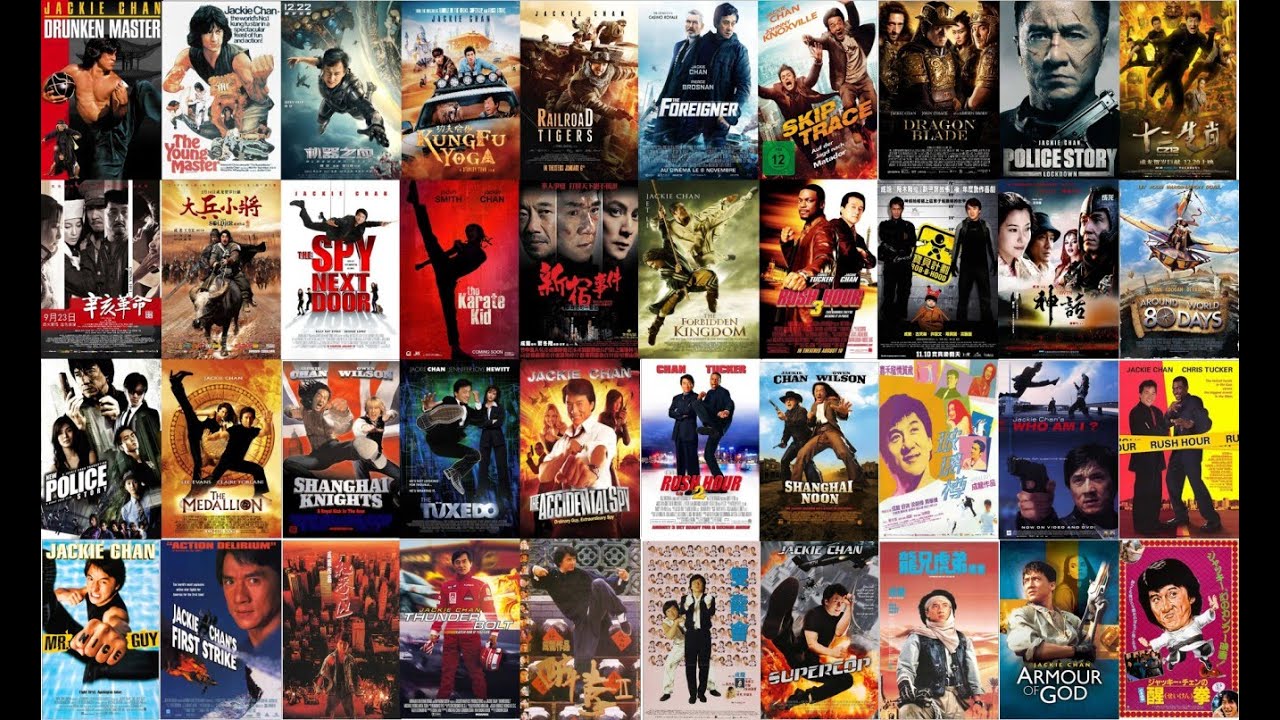 Jackie Chan Movie list with Movie poster, year of release and one line