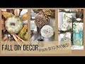 Fall DIY Decor plus BIG ANNOUNCEMENT! / Fall Wreath / Paper Crafts / Wood Pumpkins