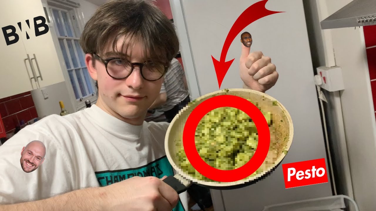 COOKING BINGING WITH BABISH'S GNOCCHI AND PESTO FOR MY ROOMMATES PART 2