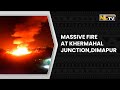 Massive fire breaks out in khermahal junction dimapur