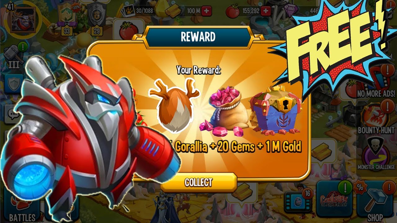 Monster Legends ¡Get 25 Gems! Xmas Chest Open 150 Chest 3 Monsters free
