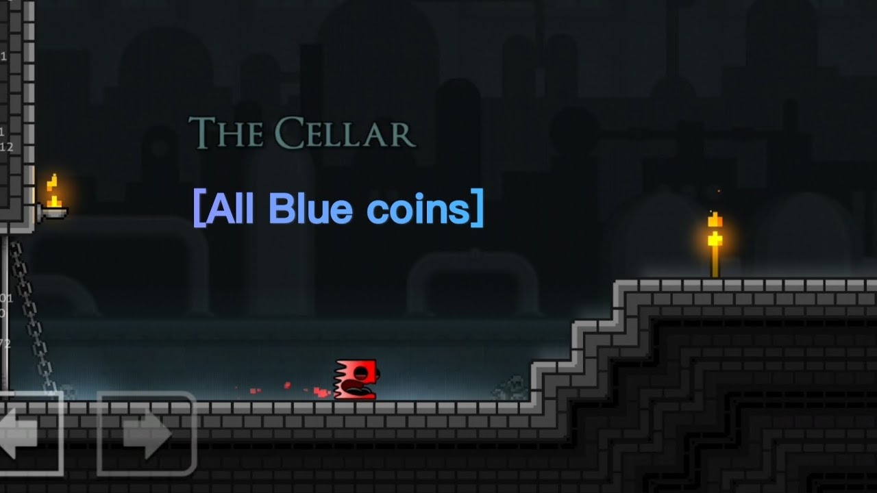 [The Cellar] All blue coins location (The Tower Geometry Dash) - YouTube
