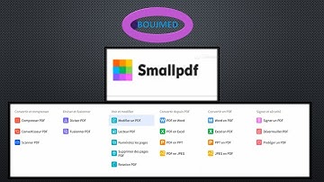 Smallpdf : Signer compresser modifier protéger déverrouiller  convertir un document PDF