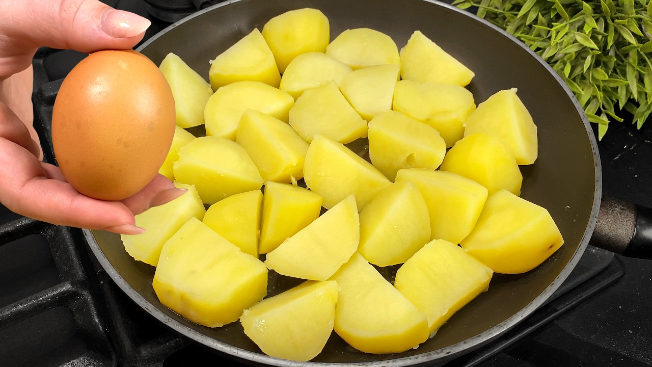 Mischen Sie einfach 3 Eier und Kartoffeln! Dieses Gericht wird jeden sofort beeindrucken!