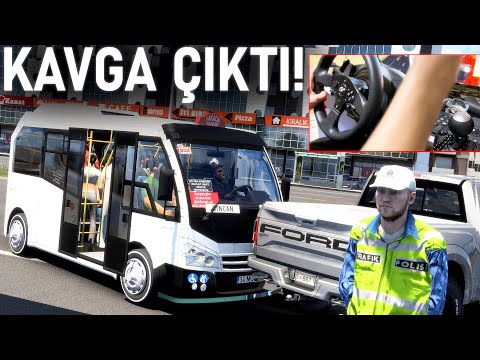 DOLMUŞLA KAZA YAPTIM! (KAVGA ÇIKTI) - KARSAN JEST DOLMUŞ MODU - ETS 2 Mod T300RS GT