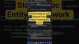 Stored Procedures in EF Core | Call the Right Way | Entity Framework Core Short
