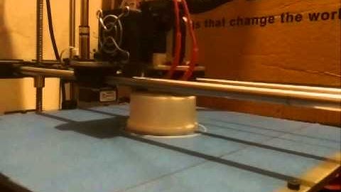Timelapse of 3D Printed RigidBot Spool Holder