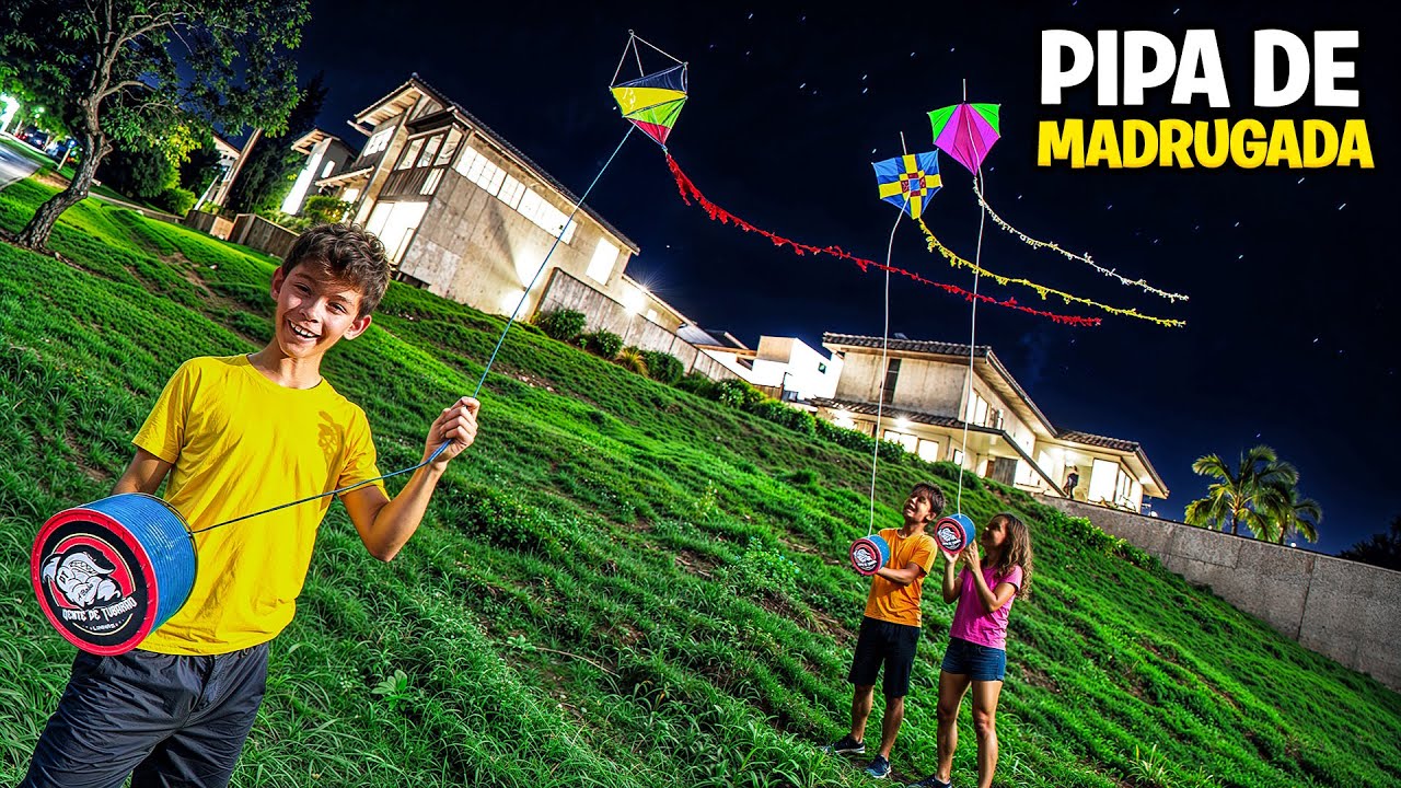 ele soltou PIPA de NOITE e ACORDOU todo mundo do BAIRRO