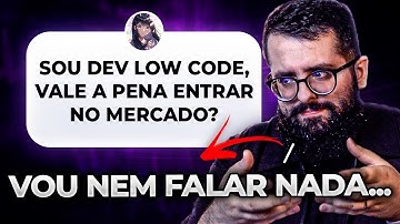 VALE A PENA SER DEV LOW CODE? IA VAI SUBSTITUIR OS PROGRAMADORES? MEU CURSO É PIRÂMIDE?