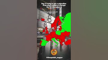 Day 2 trying to get a subscriber from every country in Europe! 🇪🇺 #geography #europe #map #mapping