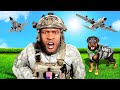 Franklin &amp; Chop JOIN the ARMY in GTA 5!