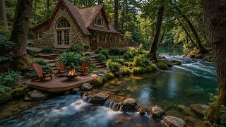 Soft Summer Forest Birds Around the Riverside Porch 🌿 Relaxing Piano Music & Gentle Nature Sounds screenshot 5