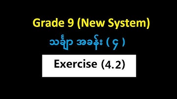 Grade 9 Mathematics 1 Chapter (4) Exercise (4.2) | Yinn Academy