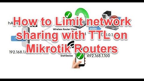 How to Limit network sharing with TTL on Mikrotik Routers #Shorts