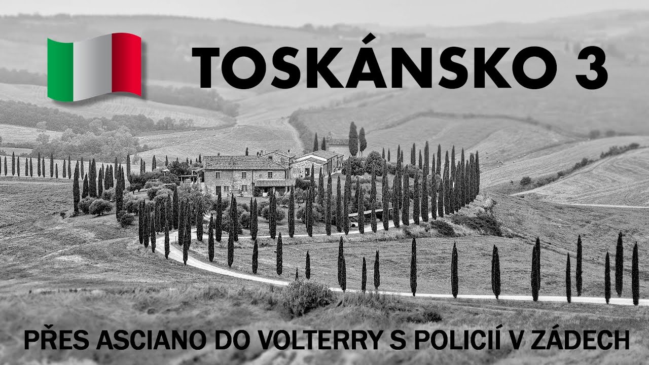 Toskánsko 3 - přes Asciano do Volterry a s policií v zádech - YouTube
