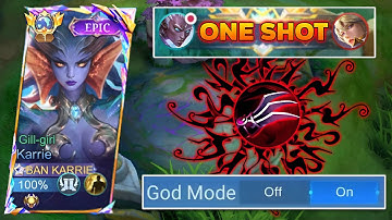 CARA MAIN AGGRESSIVE & PERFECT ONE SHOT BUILD FOR KARRIE!🔥 ONE ITEM COUNTERS THEM ALL!!! (must try)