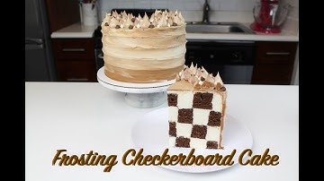 Frosting Checkerboard Cake | CHELSWEETS