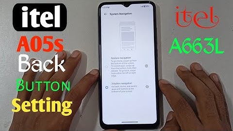 How To itel A05s Back Button Setting(Uzzol Technology)