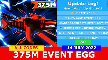 NEW SECRET MYTHIC PET *375M UPDATE* CODES In CLICKER SIMULATOR! Roblox | 14 JULY 2022