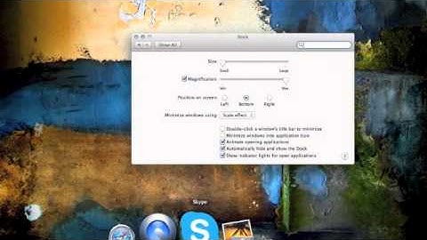 Macbook Tutorial 4: How to change your Dock Preferences