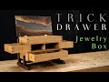 SECRET DRAWER Jewelry Box With Epoxy River Top // Fine Woodworking