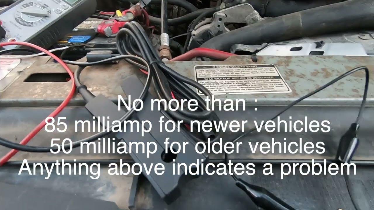 Tracking parasitic battery drain - YouTube