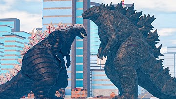 Roblox Kaiju Universe: Godzilla Ultima vs Legendary Godzilla 2021