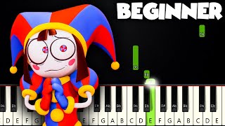 The Amazing Digital Circus Theme | BEGINNER PIANO TUTORIAL + SHEET MUSIC by Betacustic