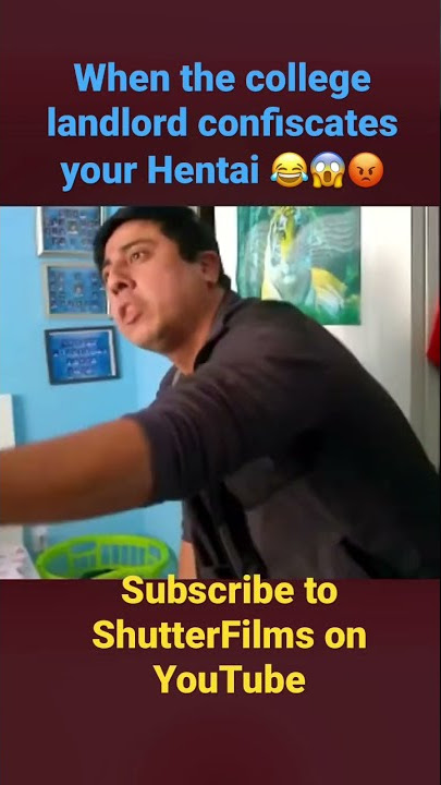 When the College Landlord confiscates your Hentai 😂😱😡. #webseries #anime #college #comedy #room