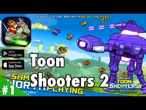 Toon Shooters 2: The Freelancers - iOS / Android Game Walkthrough - Levels 1, 2, 3