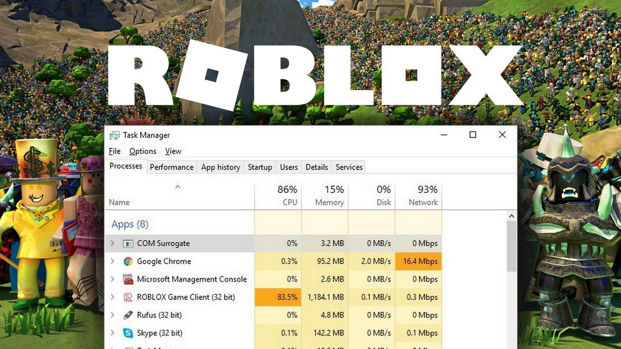 SOLVED - roblox is taking up to 71-90 of my cpu and gpu, please help!!! it  also has 2 fps - 1 fps