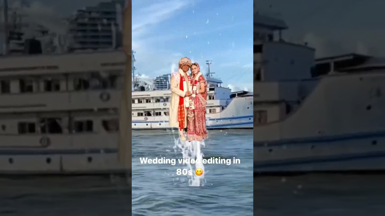 Wedding video editing in 80s 😂 