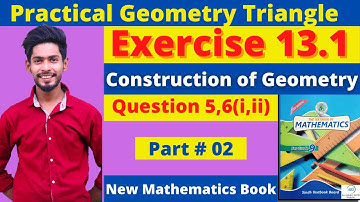Exercise 13.1 CH#13 Practical Geometry Construction New Mathematics Book class 9 Karachi Board Part2