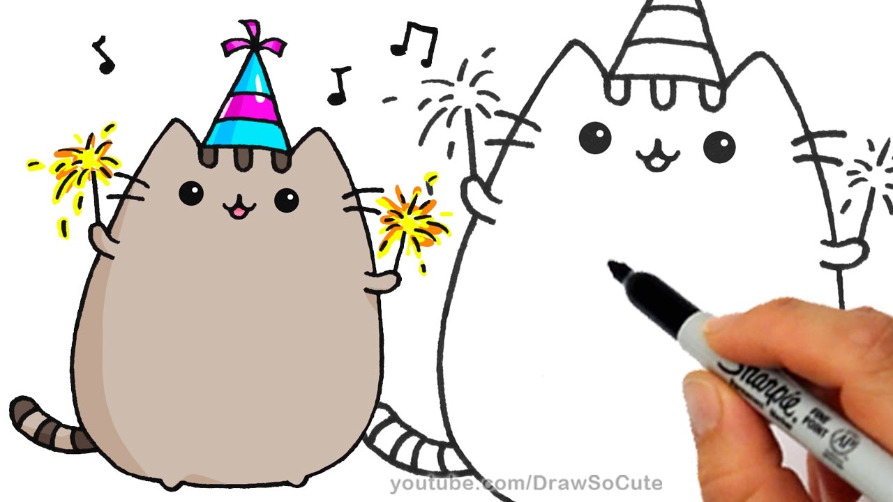 Featured image of post Party Hat Drawing Easy When cutting the circle try to stay as close as possible to the line you ve drawn so you won t have any jagged edges