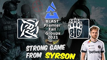 Strong game from SyrsoN in the pistol round, NIP vs BIG, BLAST Premier Fall Groups 2021